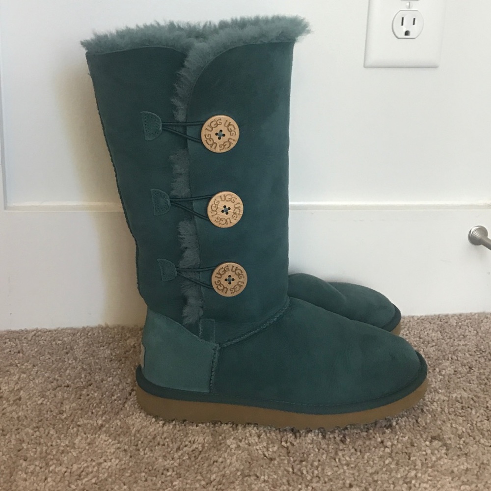 Ugg Blue Bailey Button Triplet Boot